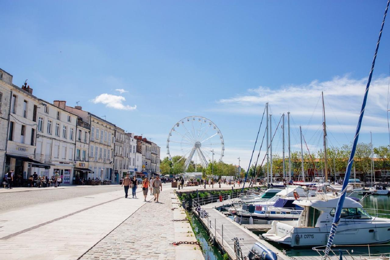 Charmant Cocon Iode Cosy Equipe, Baigne De Lumiere, Situe Au Coeur De La Rochelle A 1Min A Pied Du Marche Central Avec Tv Et Wifi ภายนอก รูปภาพ